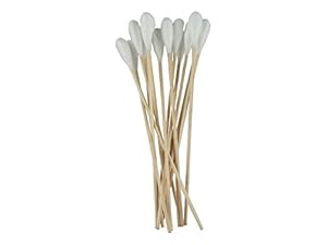 Unigloves Wattestäbchen Holz 50 Stück großer Kopf