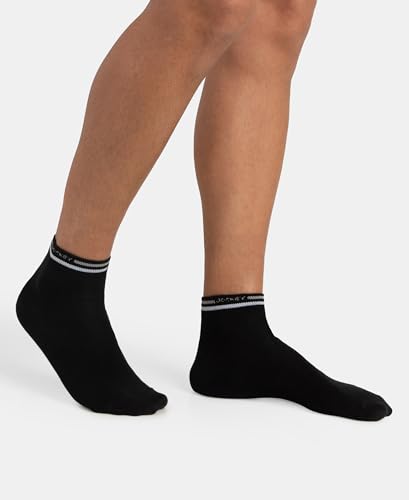 Image of Jockey 7002 Men Compact Cotton Elastane Stretch Ankle Length Socks with StayFresh Treatment (Pack of 2)