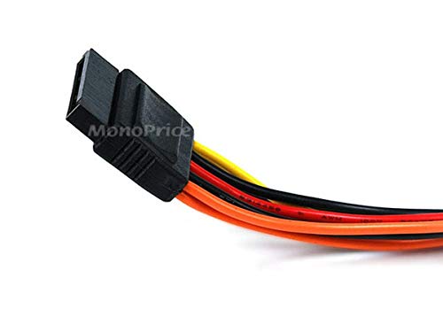 Monoprice 7-Inch 15-Pin Sata Power Y Cable #TOP1
