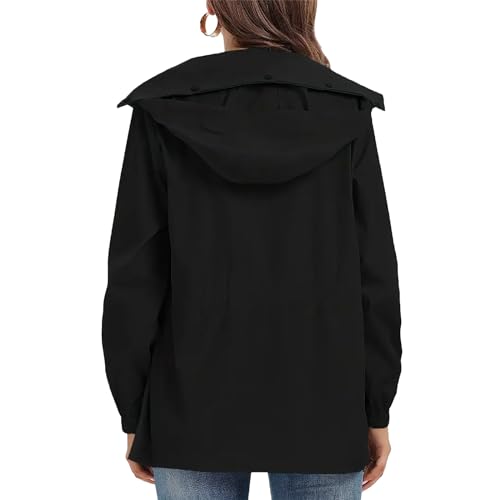 Gabardina impermeable mujer ideal para caminar al aire libre 2