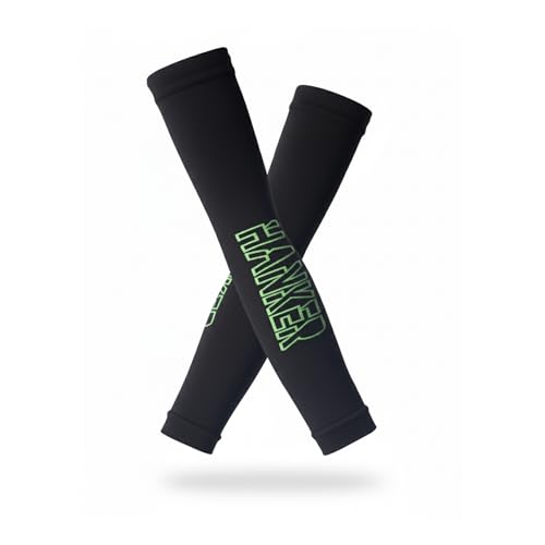 HANKER Manguitos térmicos running y ciclismo ligeros – Manga compresión brazo para deporte, protección solar y confort técnico