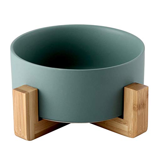 Tigela de cerâmica Saladeira criativa Porcelana Sobremesa Pires Tigela de frutas Talheres (verde esc