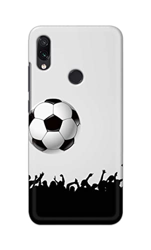 Image of Printed Hard Back Cover Case for Mi Redmi Y3 | Mi Redmi 7 Back Cover (Football Icon) -1302