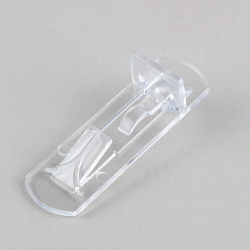 10 Pcs Clear Plastic Locking Shelf Support Pins - Cabinet Shelf Clips Pegs With Thick Self-Locking Bracket for Furniture Shelves