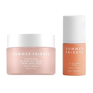 Summer Fridays Cloud Dew Gel Cream Face Moisturizer with Hyaluronic Acid & Ceramides (1.7 Fl Oz) + CC Me Vitamin C Serum with Niacinamide & Natural Antioxidants for Dark Spot Correcting (1 Fl Oz)