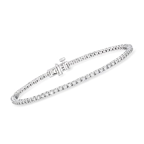 Ross-Simons 1.00 ct. t.w. Lab-Grown Diamond Tennis Bracelet in Sterling Silver