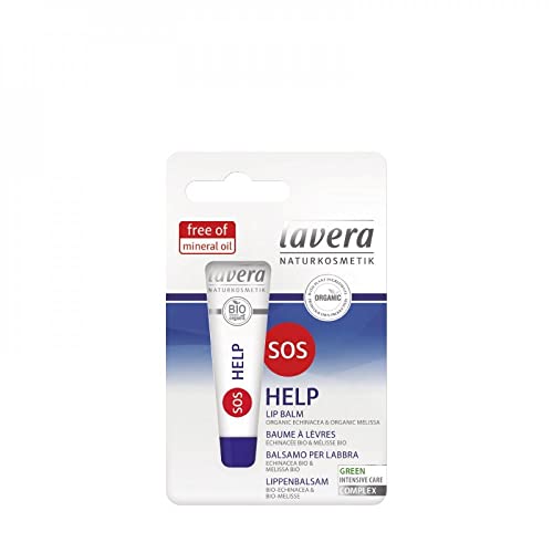 lavera SOS Help Bálsamo labial ∙ Vegano ✔ Cuidado Labial biológico ✔ cosméticos naturales 100% certificados ✔ 8 ml Cover