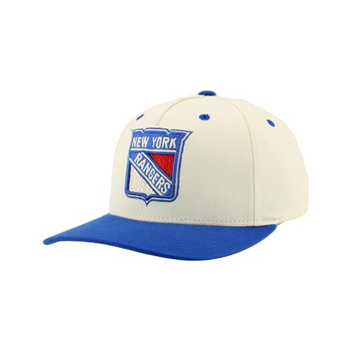 New York Rangers NHL Officially Licensed Adjustable Snapback Hat Marquee Ivory