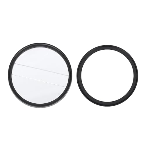 Filtro de dioptría de 62 mm con diseño de media luna giratoria para efectos de doble imagen