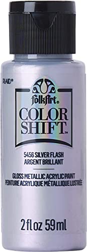 Image of FolkArt Color Shift Acrylic Craft Paint, 2 oz, Silver