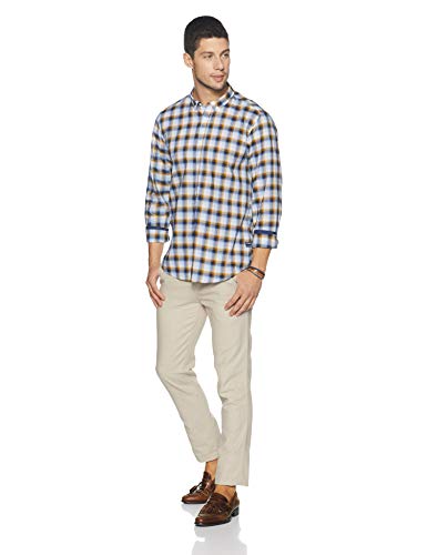 Image of blackberrys Men's Checkered Slim Fit Casual Shirt
