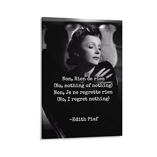 ZHUOSHI Edith Piaf La Mome Biographical Film Art Poster La Vie En Rose 19 Artworks Picture Print Poster Wall Art Painting Canvas Gift Decor Home Posters Decorative 24x36inch(60x90cm)