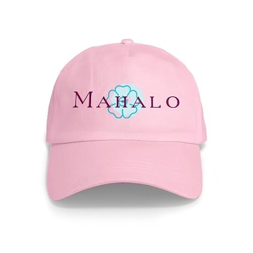 CafePress Mahalo Cap Unique Adjustable Baseball Hat Pink