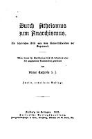 Durch Atheismus Zum Anarchismus 1522889590 Book Cover