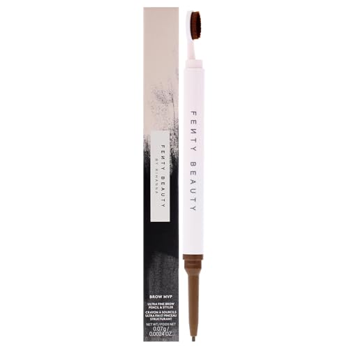 Brow MVP Ultra Fine Brow Pencil and Styler - Light Brown by Fenty Beauty for Women - 0.002 oz Eyebrow Pencil