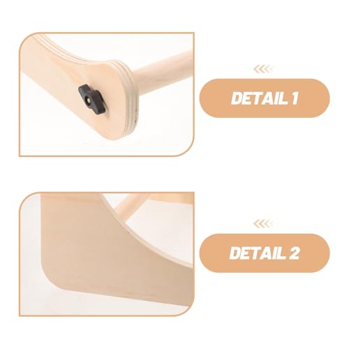 Bastidor de madera para bordado y needlework ajustable con varillas de dos tamaños 3