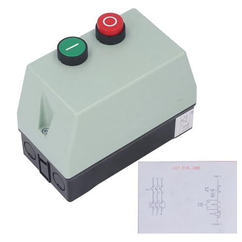 Démarreur de Moteur Magnétique, étanche IP55, Ignifuge, Réinitialisation Automatique Manuelle, Protection contre les Surcharges pour monophasé/triphasé, sécurité du Circuit