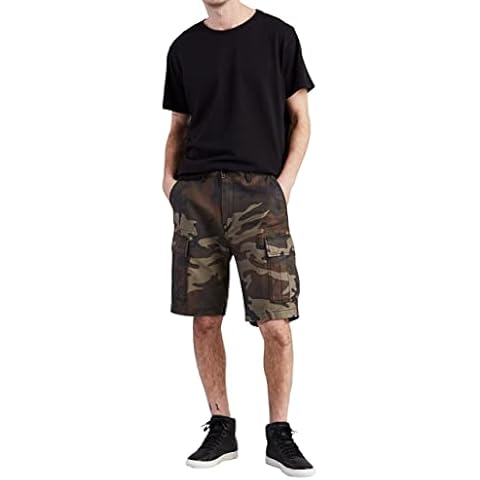 Levi's Men's Cargo Shorts in Dark Camo Cover