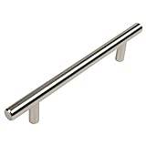 Cosmas 305-4SN Satin Nickel Cabinet Hardware Euro Style Bar Handle Pull - 4