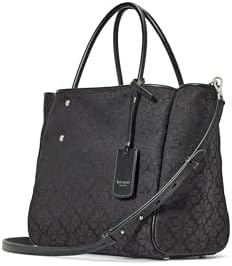 kate spade new york Spade Flower Jacquard Spade Flower Jacquard Medium Everything Tote, Black Multi