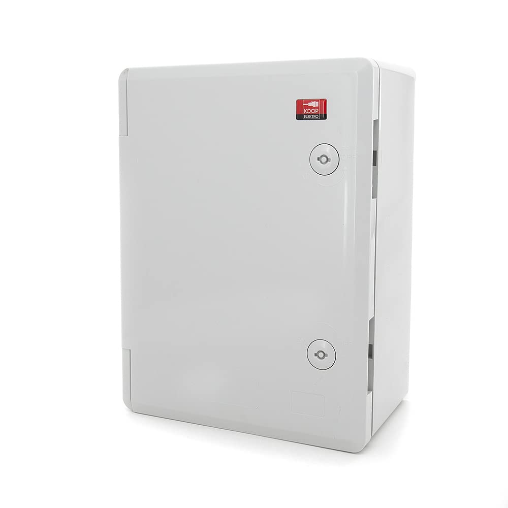 Schaltschrank Industriegehäuse IP65 verzinkter Montageplatte Verriegelung Tür mit umlaufender Dichtung Wandgehäuse Gehäuse Leergehäuse ABS Kunststoff leer Schrank 320x420x180mm 32x42x18
