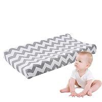 Housse De Matelas à Langer En Coton Doux - Motifs Vagues Et Animaux - 81x41 Cm - Pour Garçons Et Filles