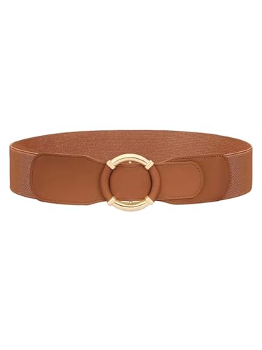 Women Elastic Waist Belt Fashion Stretchy Ladies Belt for Dresses