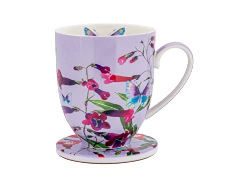 Set Mug Con Sottobicchiere Posey Perennial Penstemons 400Ml Maxwell Williams
