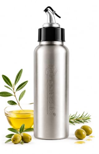 Image of Oil Dispenser for Kitchen Stainless Steel 750ml Oil Bottle for Kitchen