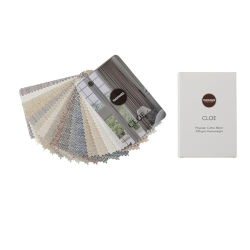 TWOPAGES Cloe Organic Cotton Curtain Fabric Sample Book