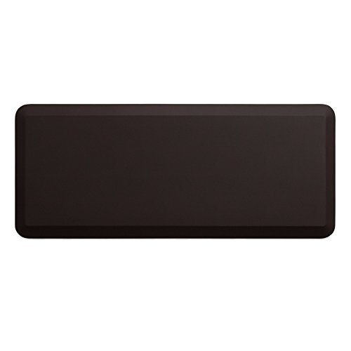 GelPro Designer Comfort 3/4\" Thick Ergo-Foam Anti-Fatigue Kitchen Floor Mat, 20\"x48\", Leather Grain Truffle