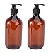 WOFASHPURET 2pcs Empty Hand Soap Bottles Industrial Plastic Pump Bottle Drip Cap for Lotion Dispensing