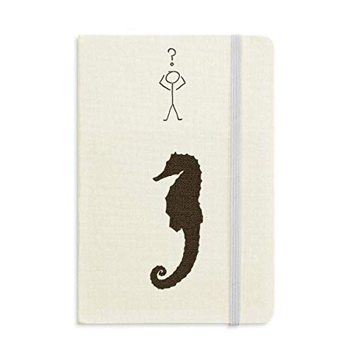 Carnet de questions Hippocampus A5 marine life noir pour ne plus perdre vos idées