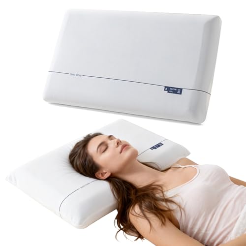 Souvik Nackenkissen Kopfkissen, Weich und Bequem, Memory Foam Kissen, Bequemes Kopfkissen für Seitenschläfer, Ergonomisches Pillow Rücken- und...