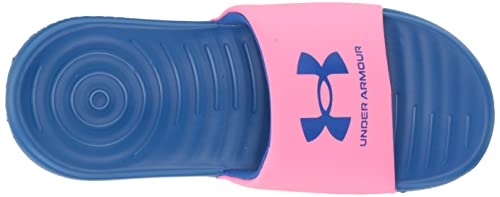 Under Armour Girls Ansa Fixed Strap Slide Sandal, (601) Pink Punk/Versa Blue/Versa Blue, 3 Little Kid #TOP4