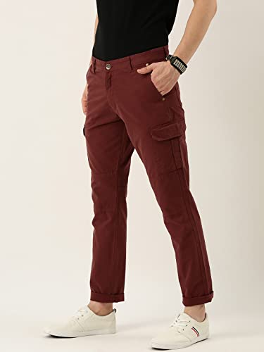Image of Diverse Men's Slim Fit Overdyed Cotton Cargo
