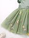 Odizli Taufkleid Baby M�dchen Sommer Prinzessin Kleid Tutu T�llkleid + Stirnband 1. Geburtstag Outfit Blumenm�dchenkleider Festlich Hochzeit Party Ballkleid Einschulung Sommerkleid Gr�n 12-18 Monate