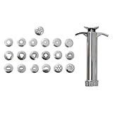 Abaodam Tonextruder Satz für 19 Loch Polymer Clay Werkzeug aus Metall Extruder für Ton Zuckerpaste und Basteln