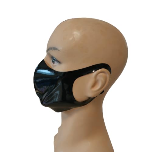 GREEFEI Latex Gummi Maske,Handgefertigte Latexmaske Kostümzubehör für Frauen und Männer Cosplay Party M