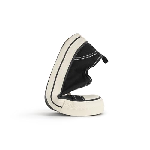 Miniatura 4 de Barefoot Moda Mujer Zapatillas Iniciación Uso Diario Calzado Respetuoso Transicion Toebox Flexible Negro, Sistema Tallas Calzado Eu, Adulto, Mujer, Números, Ancho, 39