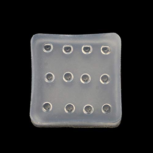 Moldes de silicona de perlas redondas de resina ovalada colgante forma epoxi para hacer joyas, manualidades, suministros decorativos, hechos a mano