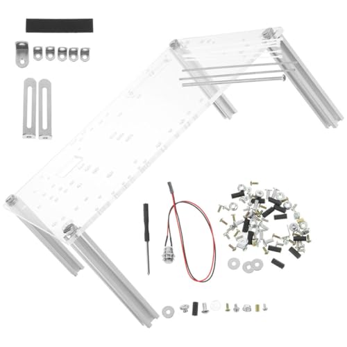 Gabinete Abierto BESPORTBLE para PC con estructura para placas madre Micro-ATX, diseño compacto y transparente para pruebas y ensamble miniatura 1