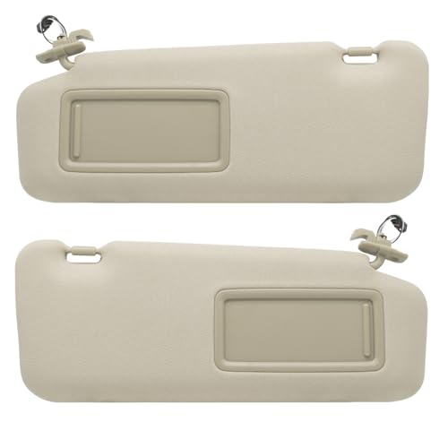 NHILES Left Driver & Right Passenger Sun Visor Compatible with Mazda CX-9 2010-2015 Sun Visor Replacement Number TD11-69-320C-75 TD12-69-320C-75 TD11-69-270B-75 TD12-69-270B-75 Color:Beige by NHILES - Used condition - US$27.72