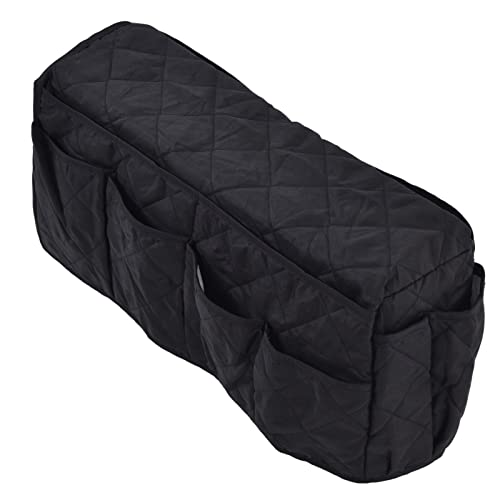 Cyrank Sofa Chair Organizer Holder,Bedside Storage Organizer,Sofa Couch Chair Armrest Organizer,Remote Control Holder Armchair Organizer (Black)
