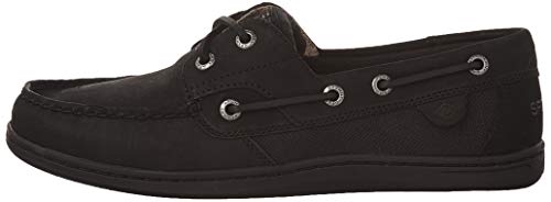 Sperry Womens Koifish Boat Shoe, Black/Black, 8 #TOP7