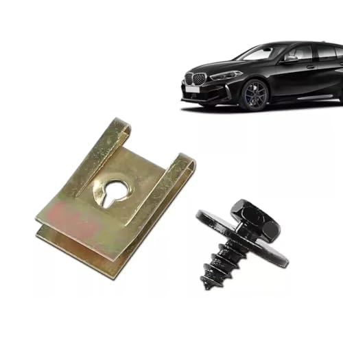 Clips metálicos en forma de U para modificación de parachoques de coche y molduras 6