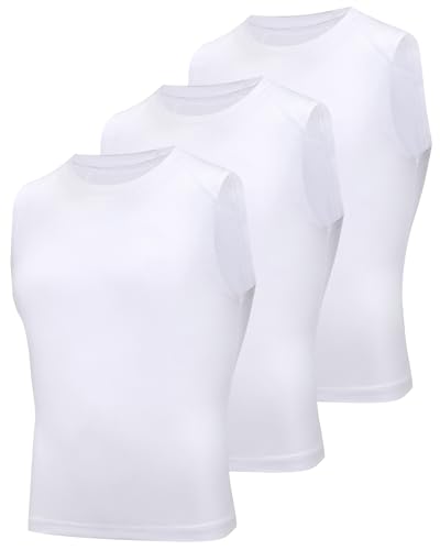 Boys Sleeveless Compression Shirt Kids Athletic Tank Tops Youth Quick Dry Workout Undershirt for Football2