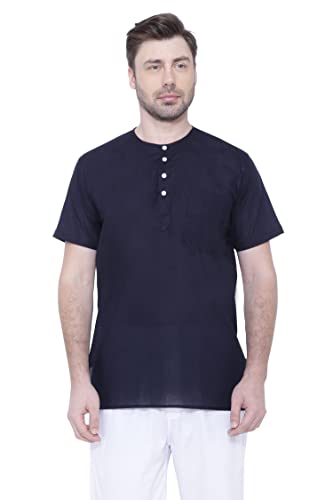 Image of Rajubhai Hargovindas Mens Casual Cotton Straight Kurta