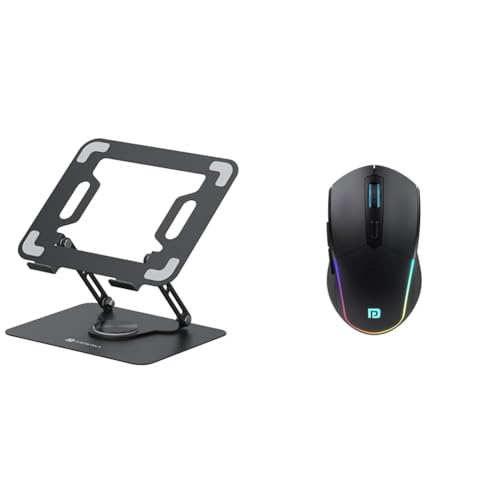 Image of Portronics My Buddy K9 - Portable Laptop Stand - Adjustable Elevation Levels - Ventilated Anti-Slip