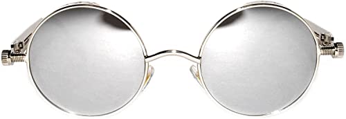 Image of OWL Steampunk Vintage Retro Round Circle Gothic Hippie Colored Plastic Frame Sunglasses Colored Lens
